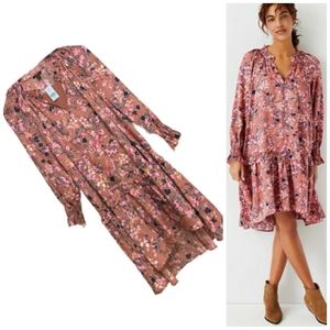 NEW Ann Taylor Floral Ruffle Swing Dress sz SP